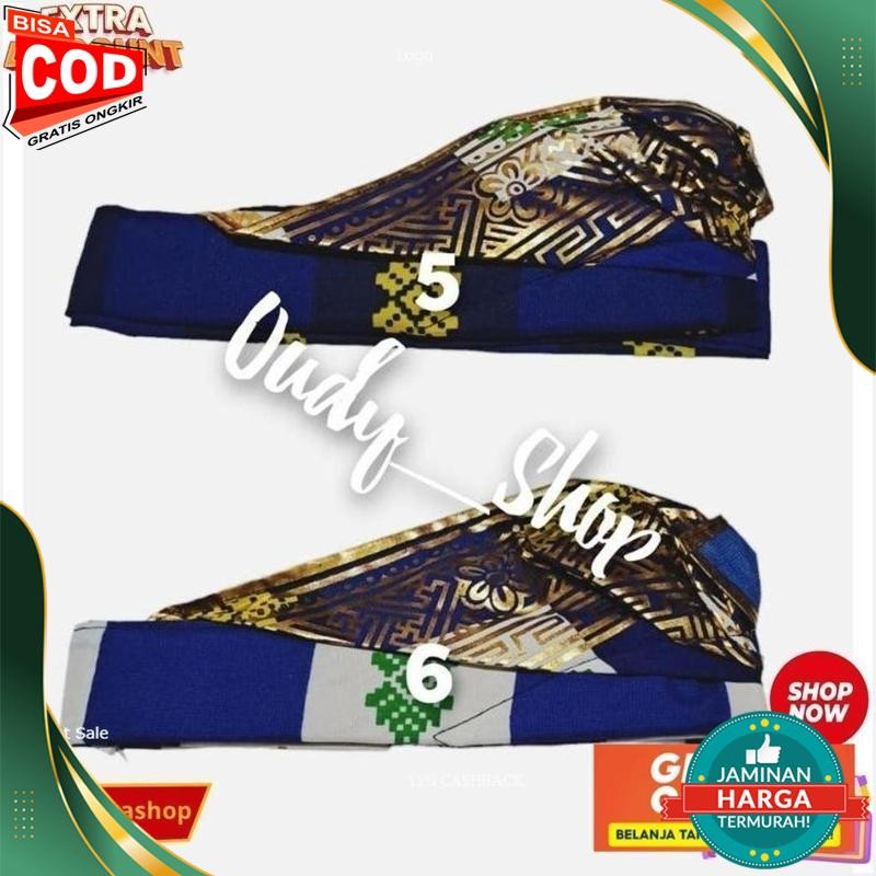 Stock Baru Udeng Poleng Prada Bali Udeng Setengah Jadi Ikat Kepala Oleh Oleh Khas Bali Keren GGG-444