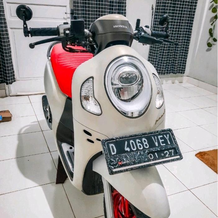 Spion Jalu Bulat Scarlet- 2186 Original Spion Bar End Spion Jalu Bulat Bar End Diameter 6Cm Motor Ve