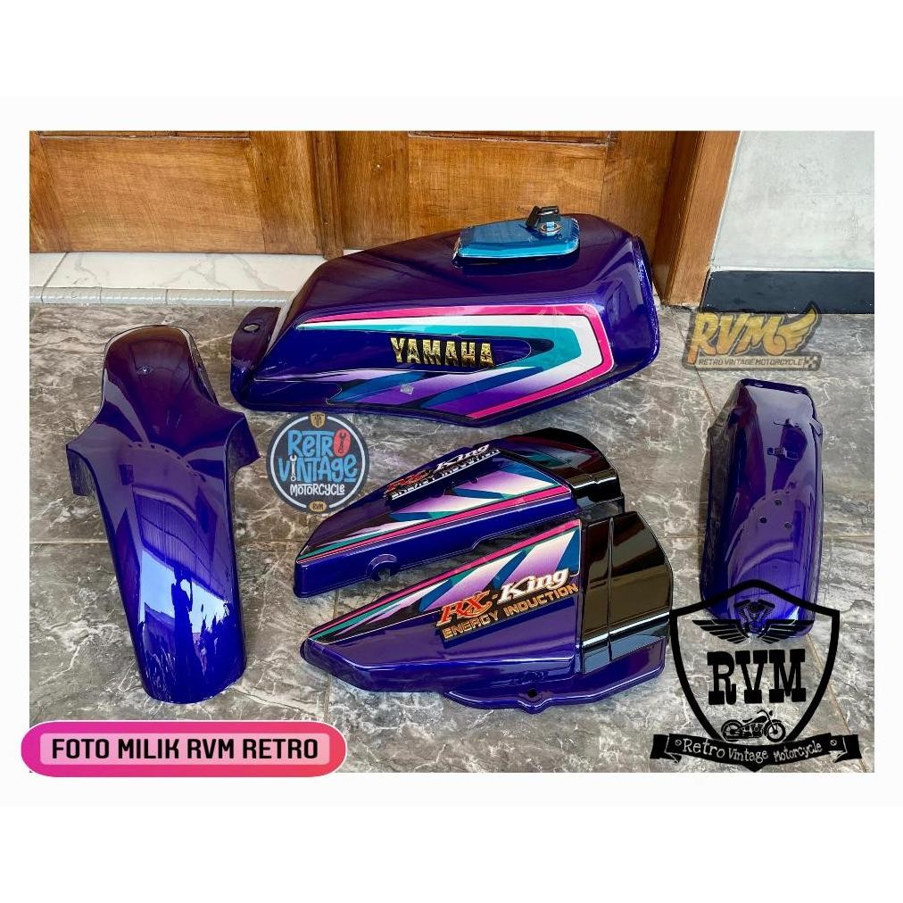 Body RX King 97 Ungu Cover Body Yamaha RX-KING 135 RX-KING Series Ungu 1997/1998 Fullset Asli Ungu