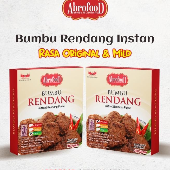

Bumbu Rendang N Abrofood 250G 180G