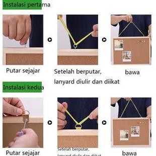 

Cork Board /Message Board / Vision Board / Mading Kamar / Pin Board / Decorative Board with Frame