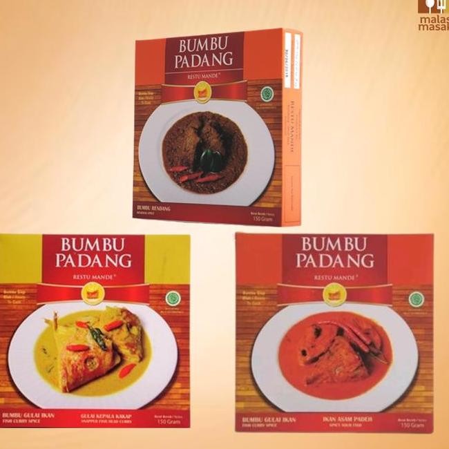 

Bumbu Masak Rendang Gulai Asam Padeh Tunjang Cincang Ikan Kakap