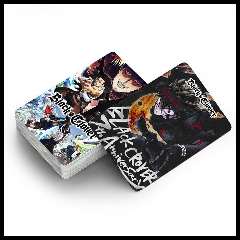 [ BLACK CLOVER ] LOMO CARD / KARTU ANIME BLACK CLOVER ISI 30 2 SISI