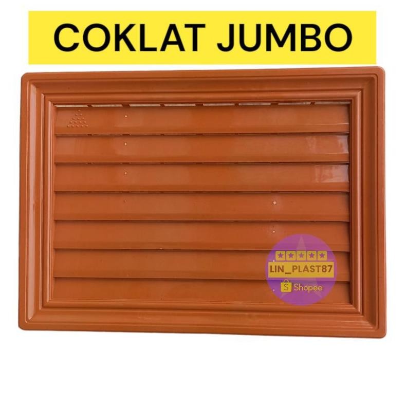 HJK JALUSI PVC PLASTIK JUMBO | VENTILASI UDARA PINTU KAMAR MANDI | TOILET | KISI-KISI UDARA