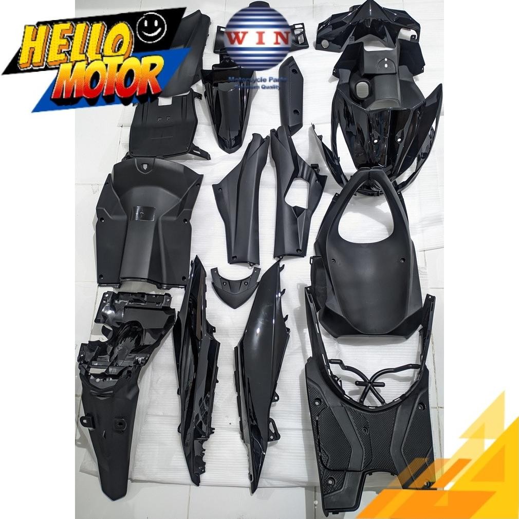Full Body Beat FI CBS K25 2012 2013 2014 Hitam WIN | complete set bodi kasar halus motor honda injek