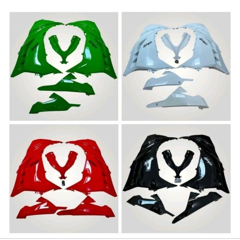 Fairing Ninja 250 Fi Old Plastik Abs Body Samping Depan Ninja 250 Polos body ninja 250 fi old cover 