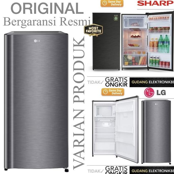 TERBARU - LG Kulkas 1 Pintu [164 L] GN-INV201SL - Platinum Silver