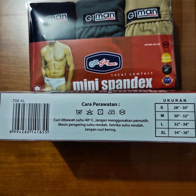 Celana Dalam Gt Man 708 / Cd Gt Man Mini Spandex / Cd Gt Man 708 Terlaris
