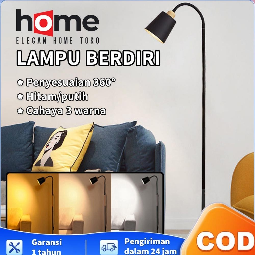 Lampu Berdiri Ruang Tamu Aesthetic 130CM Lampu Tidur Aesthetic E27