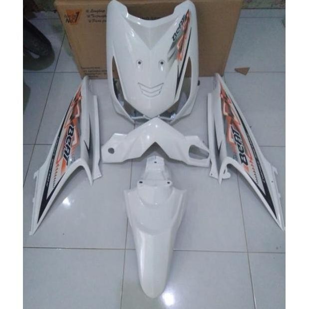 Full set cover body halus dan kasar beat karbu 2007-2012 putih Motorcycle Kualitas Original