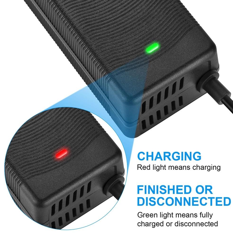 4 Prong Scooter Charger for Segway Ninebot S/S-MAX/Mini lite/Mini PRO, 63V 2A Power Charger Replacem