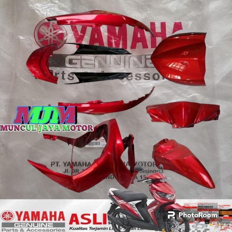 PAKET BODY HALUS YAMAHA SOUL GT 115 MERAH / COVER BODY YAMAHA MIO SOUL GT 115 CC TAHUN 2012-2014 / C