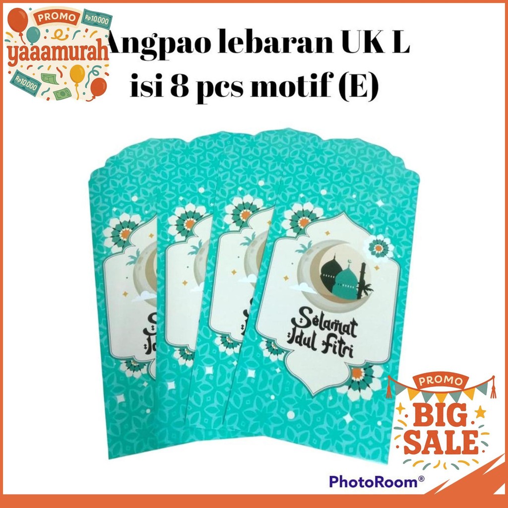 

AMPLOP LEBARAN IDUL FITRI / ANGPAO IDUL FITRI UKURAN L ISI 8