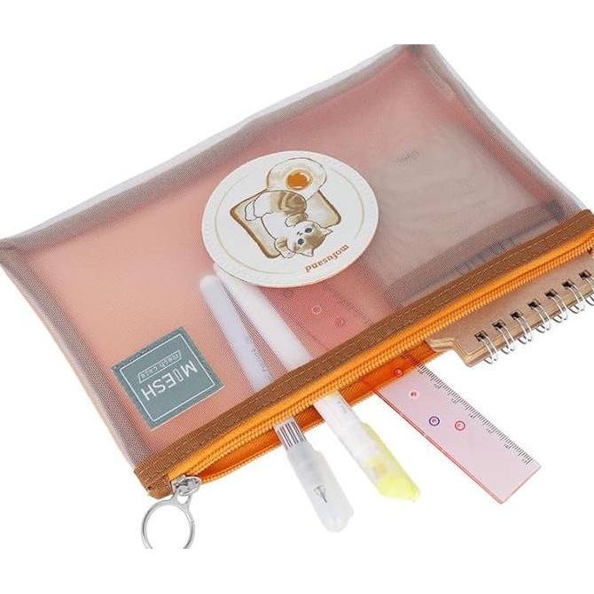 

Sun-Star Miesh Mesh Case B6 Mofusand Pencil Case Kotak Pensil Storage Pouch Limited Edition Kualitas Original