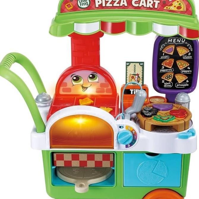 Leapfrog Build A Slice Pizza Cart - Green Original Kualitas Original