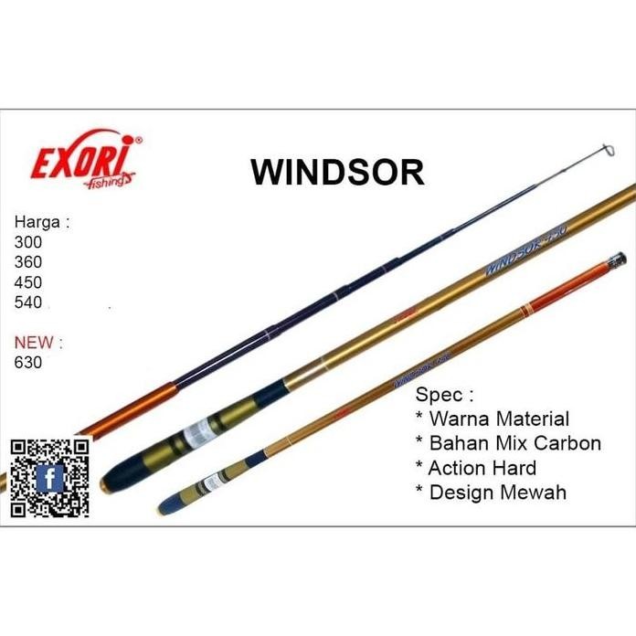 

Terlaris Joran Pancing Exori Windsor 300 360 450 540 630 Cm Tegek Carbon Hard