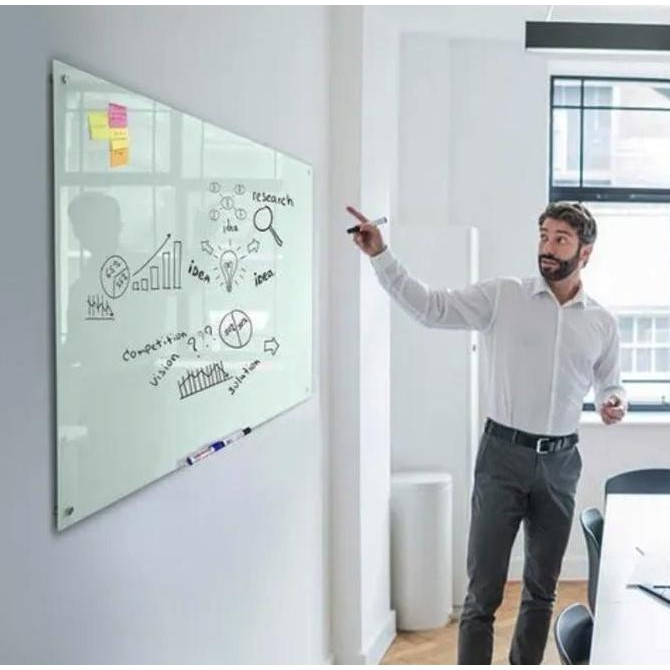 

Glassboard Standing Magnetic 100x90 cm Kualitas Original