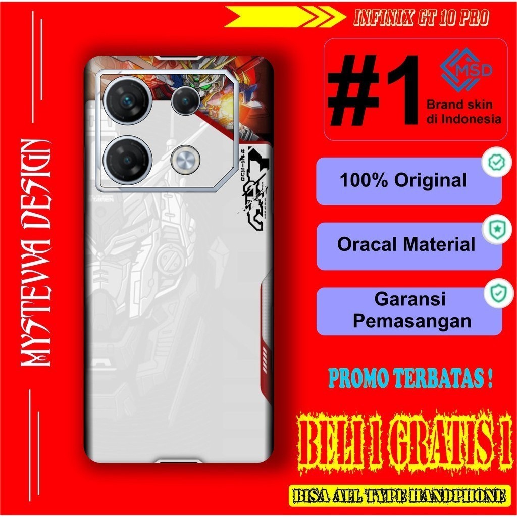 

Terlaris Presisi Infinix GT 10 Pro Casing/Stiker Panel Vynil Bisa Custom Dan COD