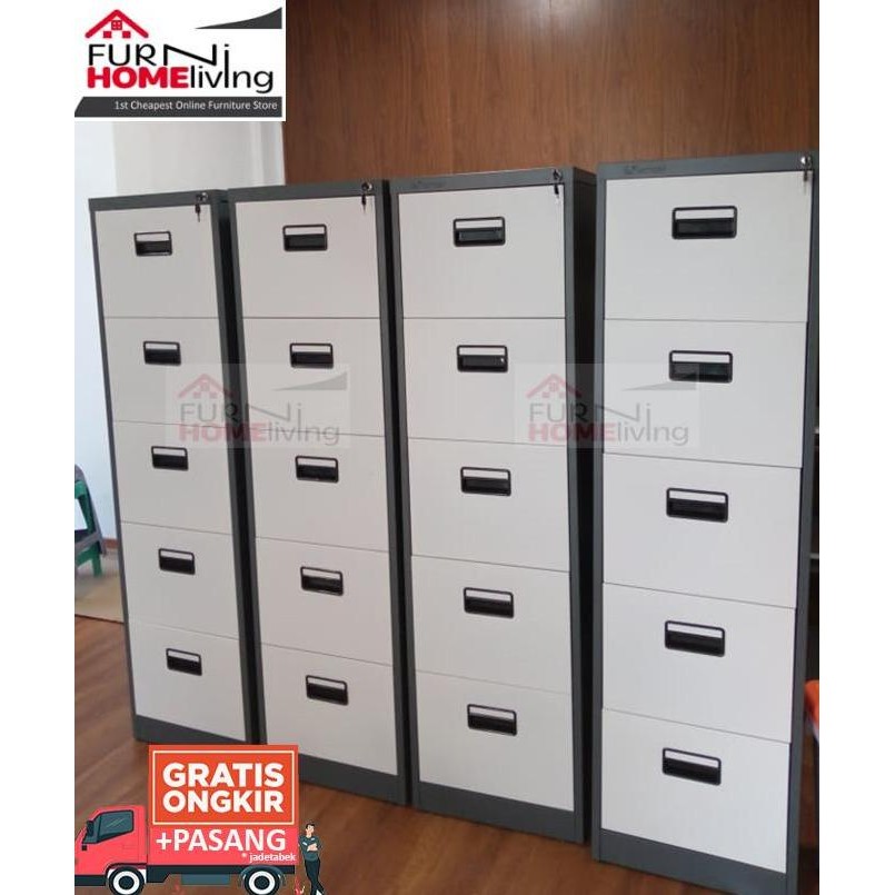 

Lemari Arsip Besi Filing Cabinet Besi 5 Laci / 5 Susun AKD5 Kualitas Original
