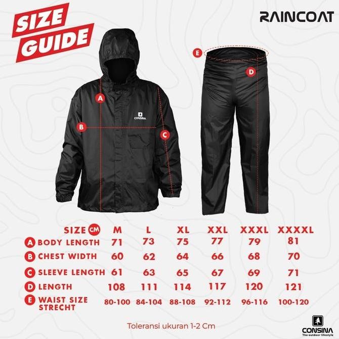 Raincoat Consina Tetap Kring Jas Hujan Kualitas Original