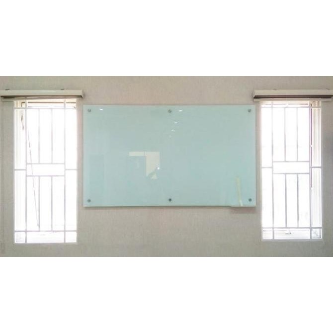 

GLASSBOARD 100 x 180 cm Tebal 8mm - PAPAN TULIS KACA Kualitas Original