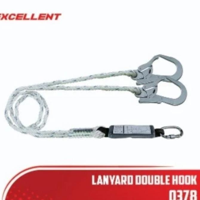 

LANYARD DOUBLE BIG HOOK EXCELLENT 0378 WITH ABSORBER ORIGINAL PROMO. Kualitas Original
