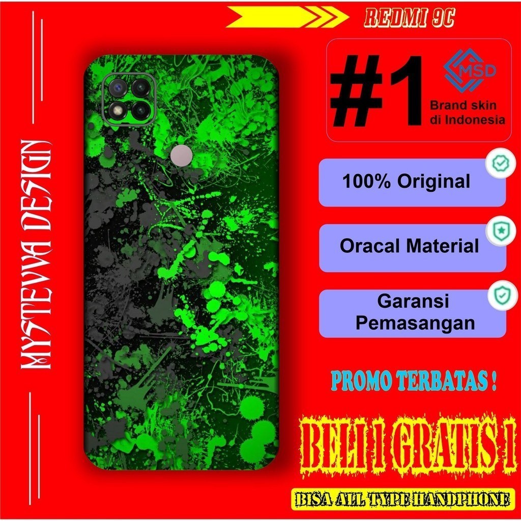 

Terlaris Presisi Xiaomi Redmi 9C Casing/Stiker Panel Vynil Bisa Custom Dan COD