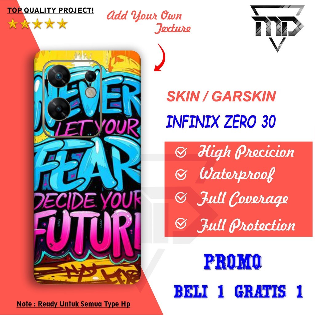

Terlaris Presisi Infinix Zero 30 4G Casing/Stiker Panel Vynil Bisa Custom Dan COD