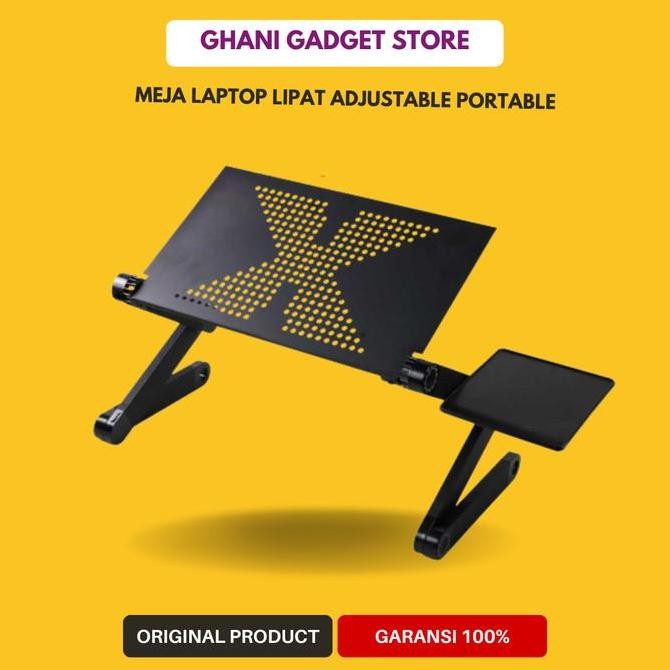 

Meja Laptop Lipat Portable Kasur Foldable Alumunium Awet 42x26 cm Aluminium Computer Kualitas Original