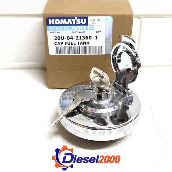 Cap Fuel Tank Tutup Tangki Tanki Solar Komatsu Pc40Mr-1  Pc45Mr-1 Pc50Uu-2 Pc50Uum-2 Pc75Uu-2 Pc75Uu