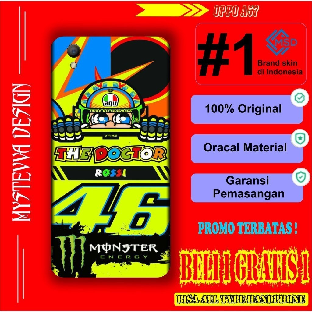 

Terlaris Presisi Oppo A57 Casing/Stiker Panel Vynil Bisa Custom Dan COD