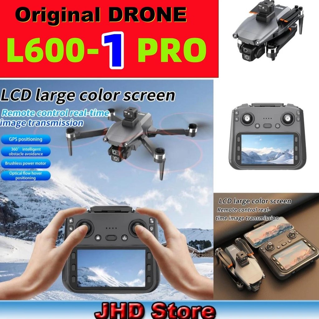 Jhd Lyzrc L600-1 Pro Gps Drone 25Fps Hd Dual Camera Eis 360 Obstacle Avoidance Remote Control With S