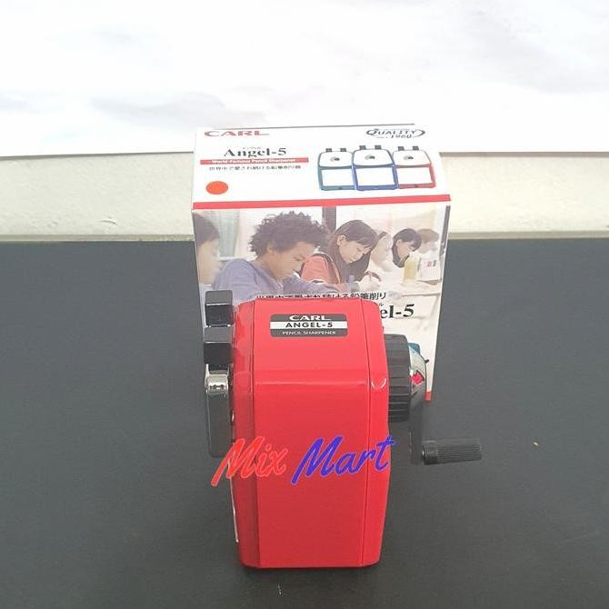 

Serutan Pensil Angel 5 CARL ORIGINAL / Pencil Sharpener / Rautan Putar Kualitas Original