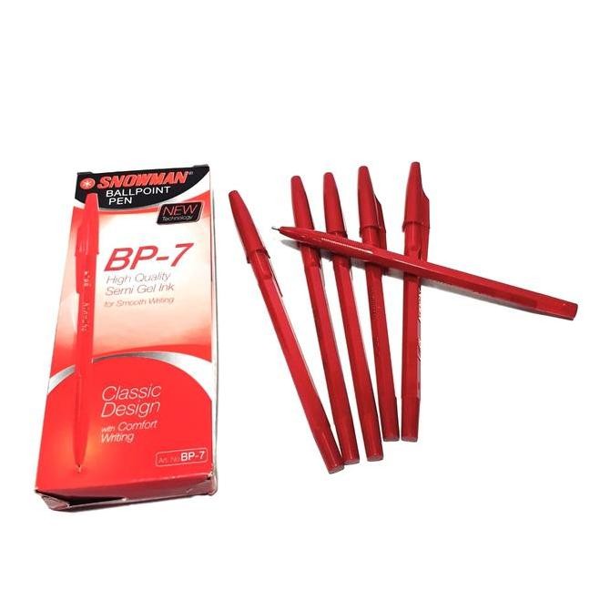 

HARGA GROSIR (1DUS/144PCS) PULPEN SNOWMAN BP-7 ORIGINAL Kualitas Original