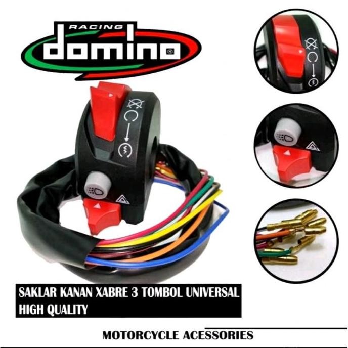 Promo Holder Switch Saklar Kanan 3 tombol Stater on/of engine stop Universal Model Ktc Yamaha Xabre 