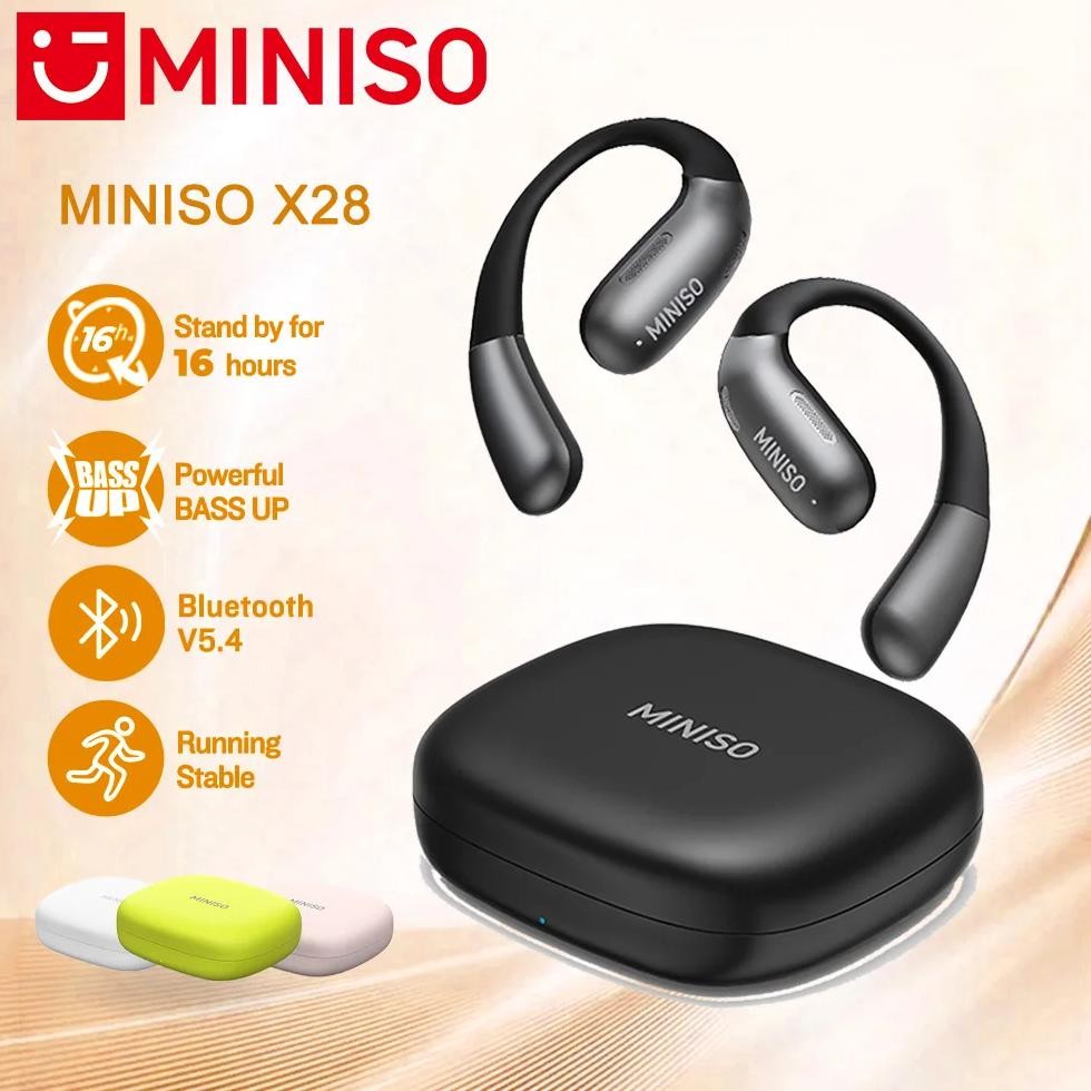

[AI Translator Earphone]MINISO X28 Wireless Headphones Bluetooth 5.4 HiFi IPX5 Waterproof Sports Bass Powerful 16H Battery Life