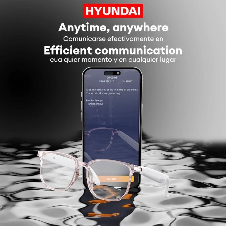 

HYUNDAI HY-C8 AI Smart Glasses Headphones Wireless Bluetooth 5.4 Sunglasses Outdoor For Sport Earphones AI meeting