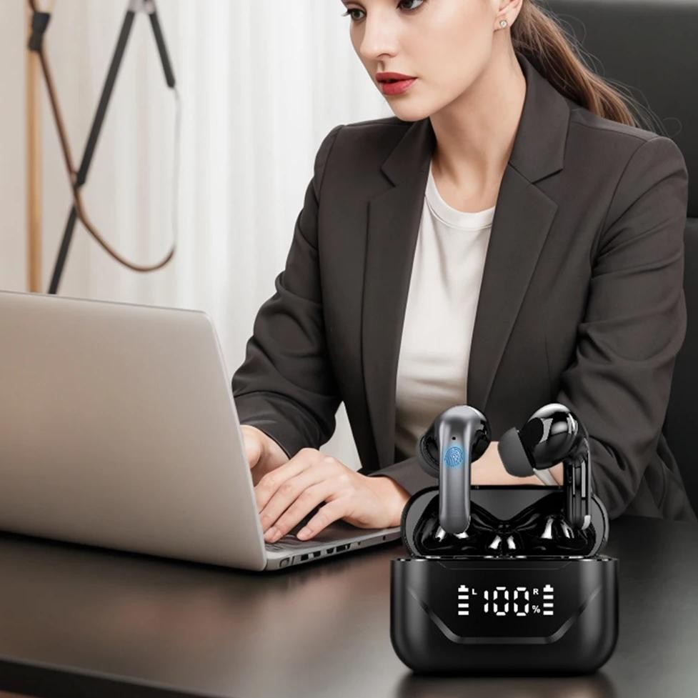 

Smart AI Language Translation Earbuds ANC Noise Canceling 144 Languages Real-time Two-Way Earbuds for Travel Business Learning