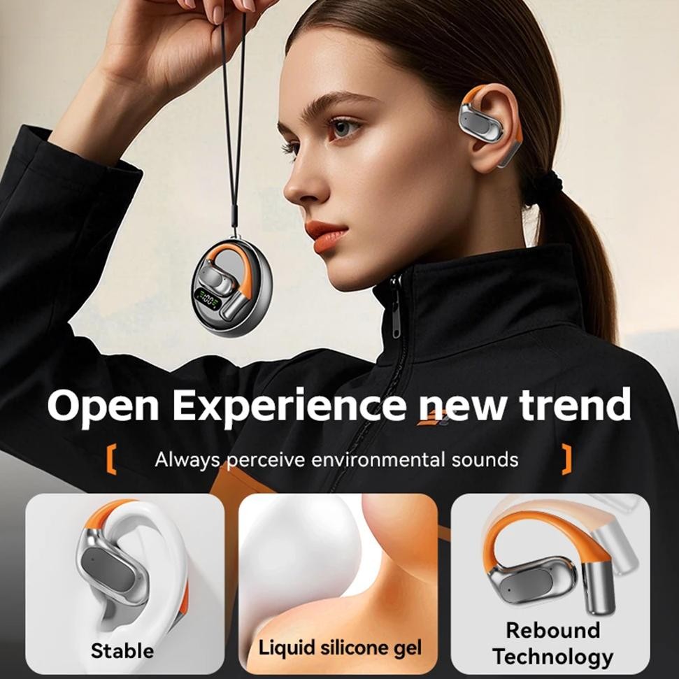 

AI Translation Earbuds 144 Languages Translator Device Bluetooth-Compatible 5.4 Wireless Ear Hook Earphones for Travel Business