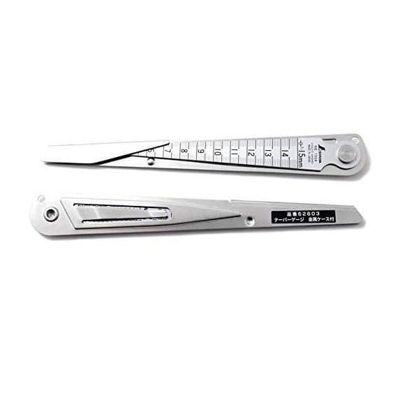 

Shinwa Taper Gauge 62603 w/ metal case 1-15 mm / Shinwa Taper 62603 Kualitas Original