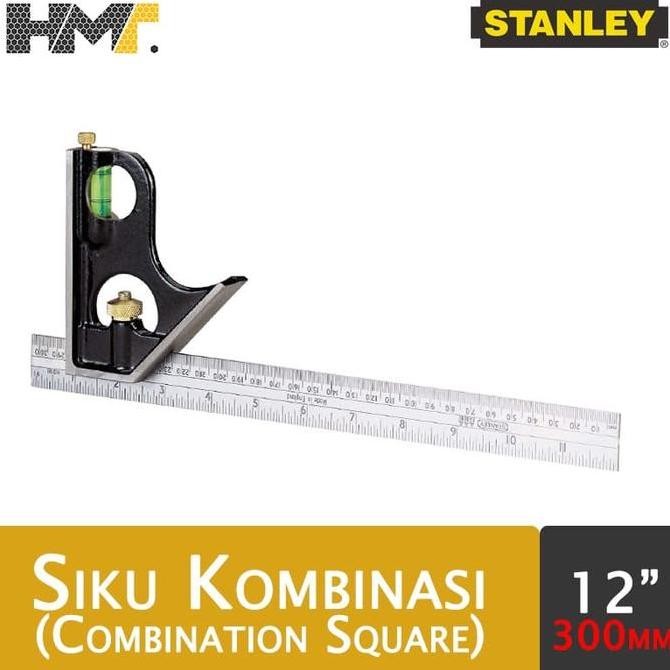 

STANLEY Combination Square 12" (300mm) / Penggaris Siku Kombinasi Kualitas Original