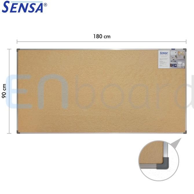 

Softboard Cork Pin Board / Papan Mading Gantung Sensa 90 x 180 cm Kualitas Original