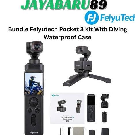 Feiyu Pocket 3 Kit Bundle Waterproof Case FeiyuTech Pocket 3 Camera Kualitas Original