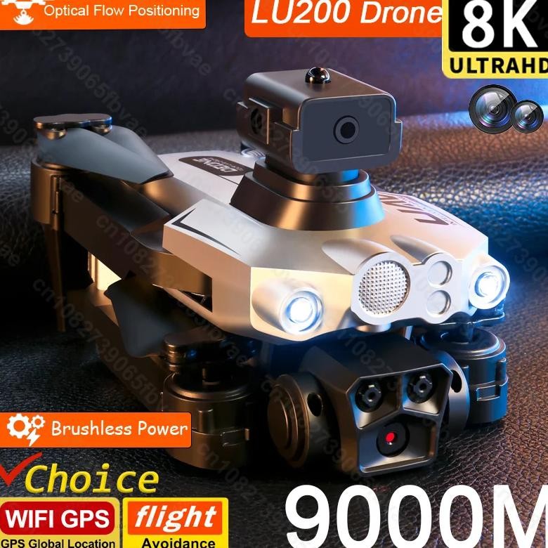 Lu200 Drone 8K Gps Professional Hd Aerial Photography Triple-Camera Wifi Omnidirectional Obstacle Av