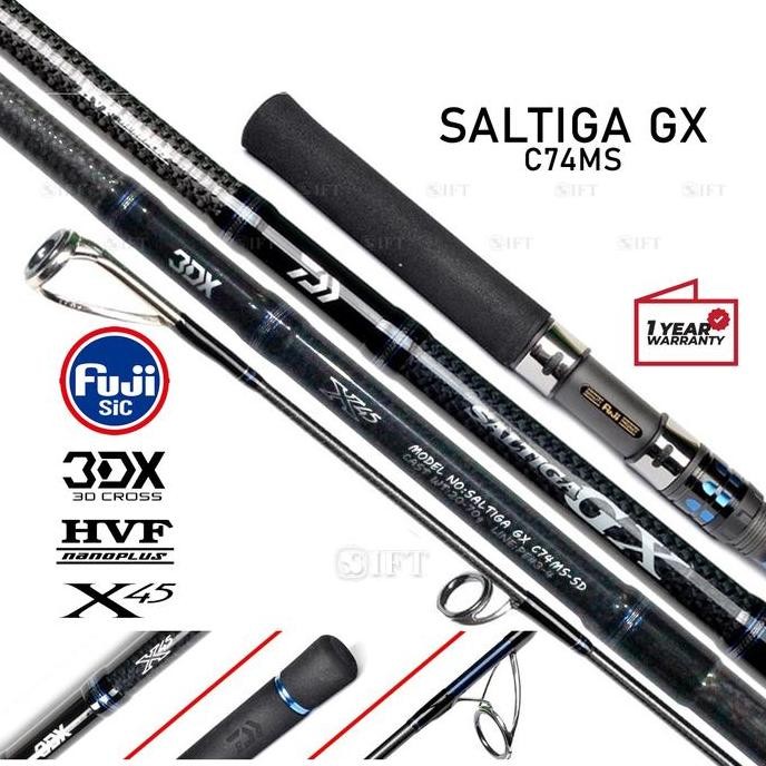 

Terlaris Joran Popping Daiwa Saltiga Gx [2020] C 74 77 Ms/Mhs | Spinning Pe 3/4