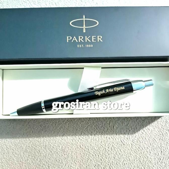 

pulpen Parker original custom logo nama grafir laser kado ukir tulisan Kualitas Original