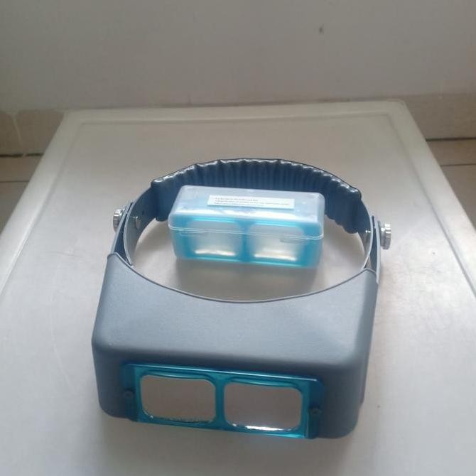 

New head wearing magnifier optivisor loupe 4 lensa visor replaceable Kualitas Original