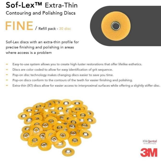 

3M ESPE Soflex Extra Thin Fine Disc ( Orange ) Kualitas Original