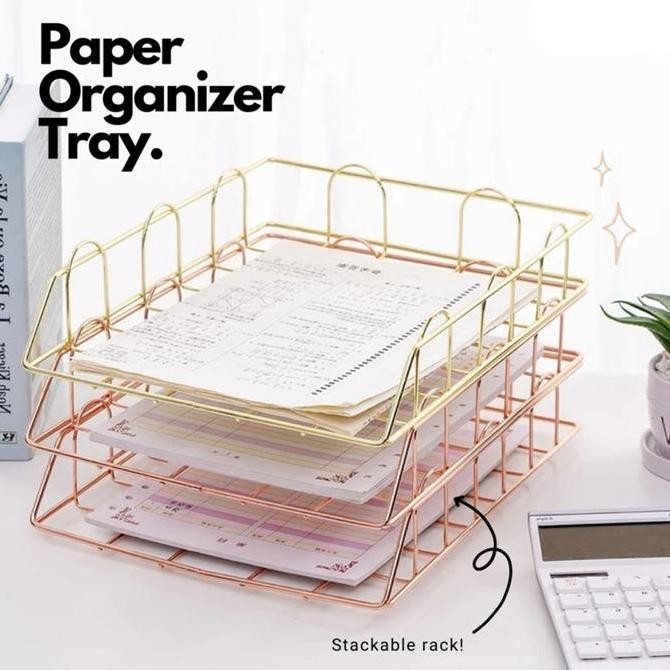 

Tempat Rak Dokumen Kantor / Document Rack File Tray Letter - Susun HQ Kualitas Original
