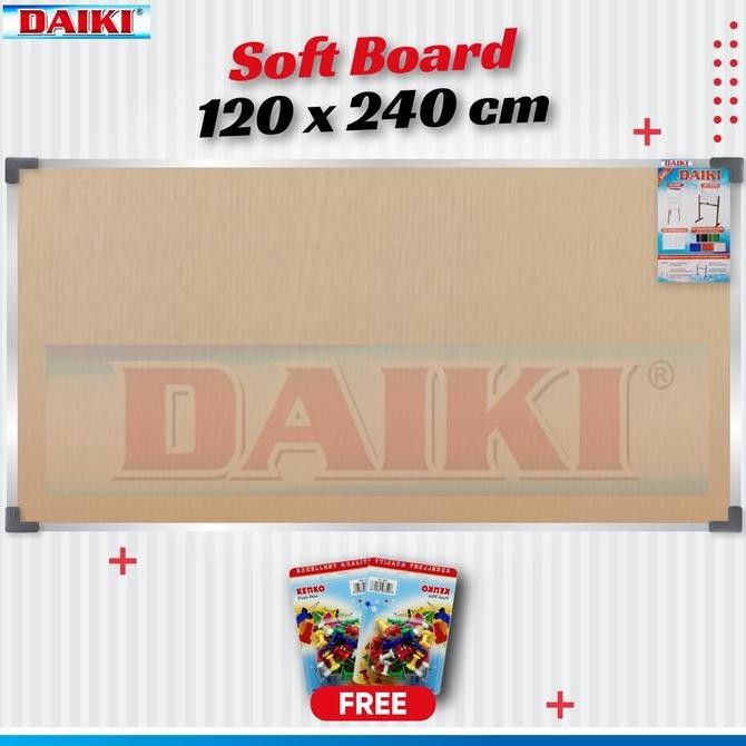 

Softboard / papan mading Classic DAIKI Uk 120x240 Cm Kualitas Original